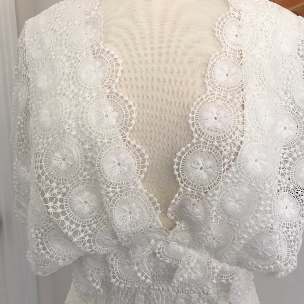 White Lace Dress - Picture 2 of 6